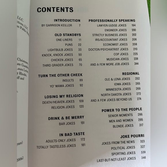 Prairie Home Companion Pretty Good Joke Book - Picture 2 of 2